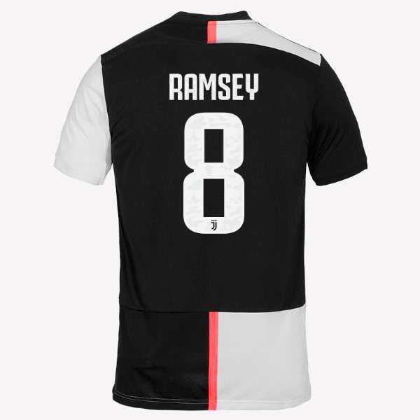 Camiseta Juventus NO.8 Ramsey 1ª 2019-2020 Blanco Negro